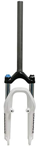 VPPV 20 Zoll MTB Fahrradgabel, Aluminiumlegierung Schulterschloss 1-1/8 Stoßdämpfer-Suspensionsgabel-Fahrt 120mm (Farbe : White, Size : 20 inch)