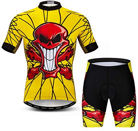 Radtrikot-Set für Herren, atmungsaktiv, Fahrradanzug, Mountainbike-Kleidung, MTB-Trikot, schnell trocknend