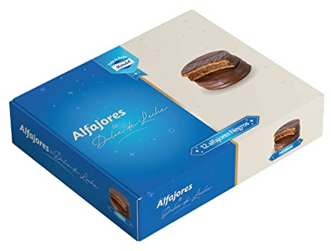 Márdel - Alfajores de dulce de leche Negro, 12 unidades