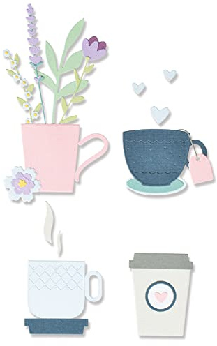 Sizzix Thinlits Die Set 23PK Tazas de té de Jennifer Ogborn | 665898 |Capítulo 2 2022
