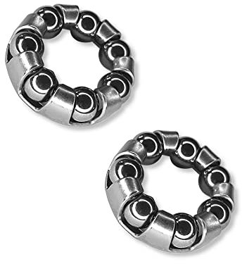 cyclingcolors 2 cuscinetti per bicicletta Cycle mountain bike Città Vintage Route Cyc3701260832017, 13 mm 20 mm, 7 biglie 4,76 mm, colore: Argento