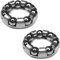 Cyclingcolors 2X rodamiento jaula de bolas buje delantero 13mm 20mm 7 bolas 4.76mm rueda bicicleta ciclo MTB ciudad vintage carretera Cyc3701260832017 plata