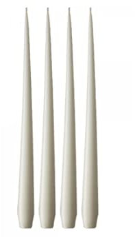 ester & erik Taper Candles, Box, 42cm, 4 Stück, 06 Ivory