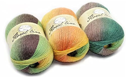LICHENGTAI Wollgarn 100g, Hand Knitting Yarn Häkelgarn Premium Wolle zum Stricken Handstrickgarn Regenbogengarn für Pullover, Schal, Leggings, Handschuhe, Socken