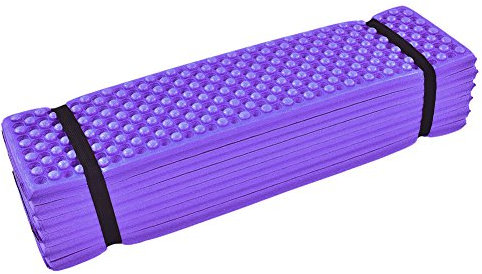 Tragbare Schaumstoff-Isomatte, Outdoor-Schaumstoff-Campingmatte, Faltbares Strandzelt, Faltbare Strandzelt-Isomatte, wasserdichte Matratze für Schlafsack, Komfort, Zelt (Lila)