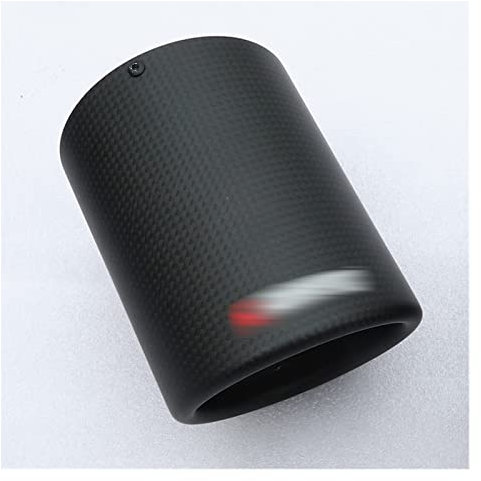 Autoauspuff Endrohr Hals Autozubehör Kohlefaser Universal Auspuffblenden Schalldämpfer Endrohr Für BMW E46 E90 E60 F10 F30 E39 E36 F20 E87 Endrohr Auspuff Düse (Farbe : 1PC-114MM-Matte)