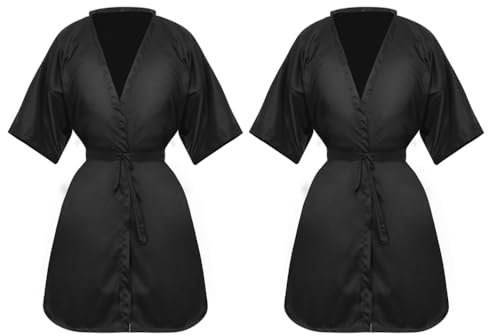 FRCOLOR Spa 2 Uds Traje De Capa De Tinte Para El Cabello, Bata De Cliente De Peluquería, Ropa De Peluquería, Delantal Protector