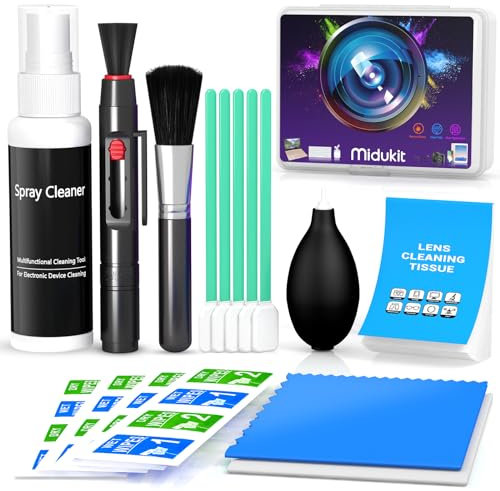 Camera Cleaning Kit, Camera Lens Cleaning Kit for Digital SLR Camera fits for Canon Sony Nikon Pentax, Camera Sensor Cleaning Kit, Camera Cleaner, Camera Accessories