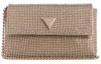 GUESS Zalina Mini Flap Clutch Gold