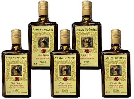Scen Amaro Herbarius elisir di erbe antica ricetta dei monaci 700ml gusto amabile 12,5% VOL (5)