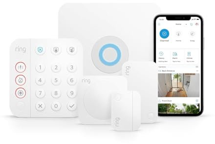 Ring Alarm Pack - S (newest model) | Smart home alarm security system with optional Assisted Monitoring - No long-term commitments | Works with Alexa