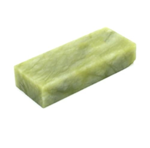 Piedra de afilar de carburo de boro verde, grano 10000, piedra de afilar natural para pulir cuchillos de afeitar y moler (tamaño pequeño)