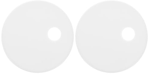 Homoyoyo Elegant Toilet Lid Bolt Caps 55mm Round Covers for Modern Bathroom White Screw Caps Cover