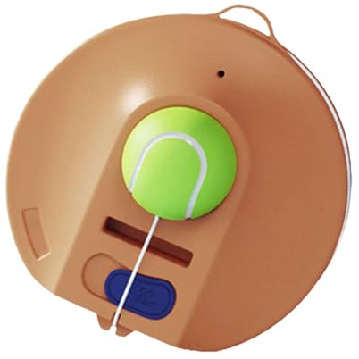 Psdndeww Allenatore di tennis con pallone, strumento di allenamento portatile, per principianti