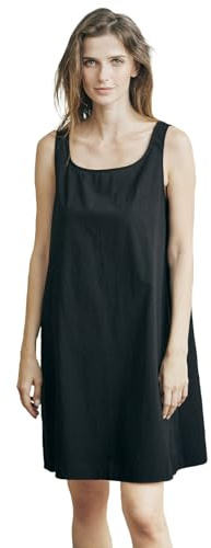 BEAUTELICATE Camisón Interior Completo Enaguas para Debajo de Vestidos Camisón Largo de Algodón Lavado 100% con Tirantes Anchos