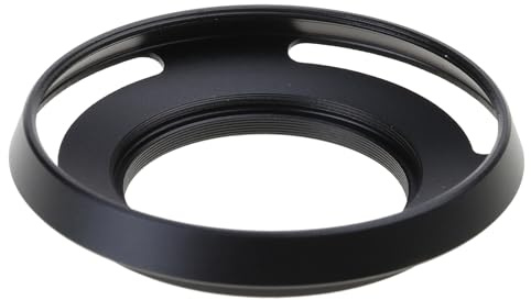 Parasol de objetivo de 39 mm con rosca de metal para montaje en cámara, capó curvado, inclinación de 39 mm, rosca de filtro