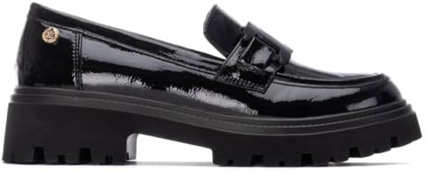 XTI - Mocasines Mujer Negro - Calzado Cómodo y Versátil - Moda Casual - Modelo 13045201 (Talla 36)