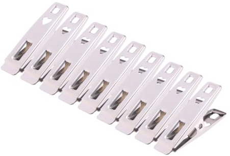 Garneck Pinces à Linge en Acier Inoxydable Multifonctions, Clips Métalliques Robustes, Lot de 40, pour Vêtements, Chaussettes Et Usage Domestique