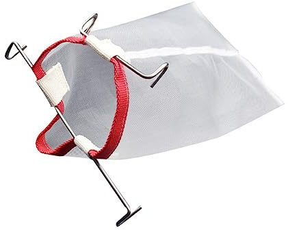 DECORNIJIA Colador De Miel Cuadrado Gancho, Filtro De Malla Fina De Nailon Reutilizable, Bolsa Coladora Para Vino, Leche, Café y Té, Herramienta De Apicultura Para Filtrar Impurezas