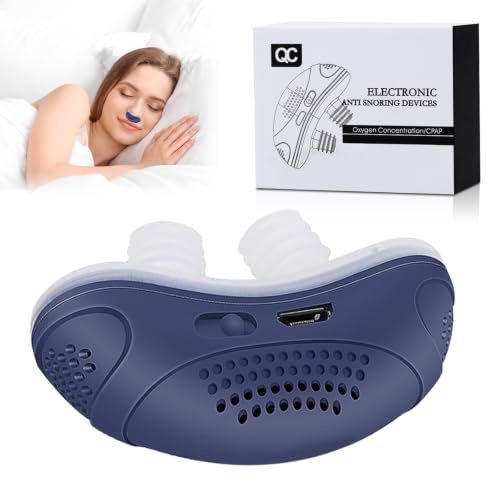 Appareil anti-ronflement avec technologie double vortex, aide à la respiration efficace pour un sommeil réparateur, solution ergonomique anti-ronflement pour homme et femme