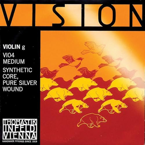 Thomastik Vision 4/4 G-Saite für Violine – Medium – Silber/Synthetik