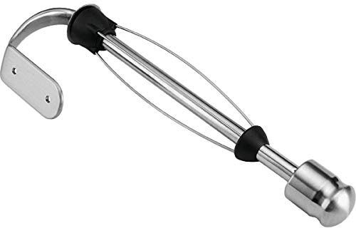 Kamenstein Perfect Tear Patented Wall Mount Paper Towel Holder, 14-Inch, Silver, Rounded Finial