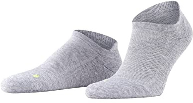FALKE Unisex Cool Kick Sneaker U Sn mjuka andas snabbtorkande kort enfärgade sneakerstrumpor, Grå ljusgrå 3400-o, 46-48
