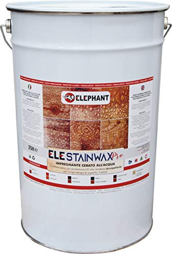25 Liter | Imprägnierung für Holz auf Wasserbasis - ELE STAINWAX PRO (Nussbaum hell)