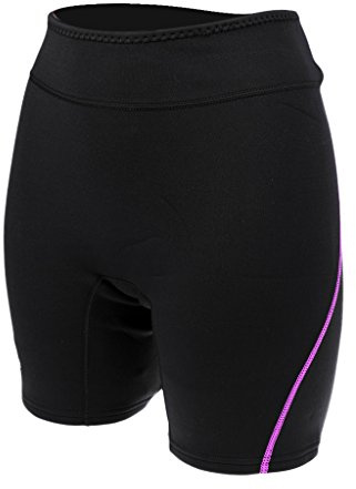 MagiDeal Short Natation en Néoprène 1,5mm Vêtement Sport Nautique Anti-UV Boxer - Violet Femme, S