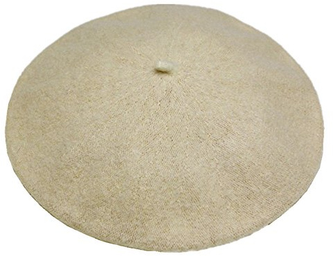 JOYHY Damen Solide Klassisch Französisch Stil Baskenmütze Mütze Hut Beige