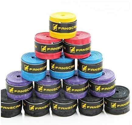 Ruiting 5 PCS (schwarz, blau, violett, gelb, rot) PU Weich, Feuchtigkeit und Anti-Rutsch Griffband für Tennis und Badminton Schläger Bike Bar