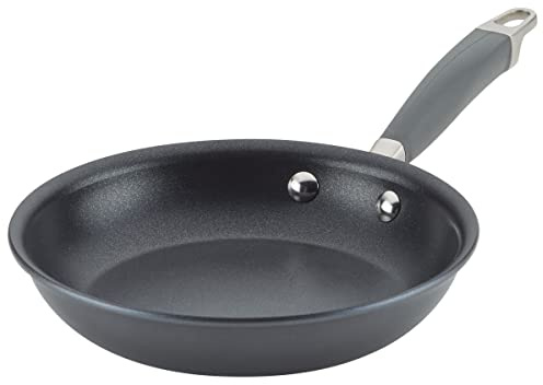 Anolon Advanced Home Hard Anodized Nonstick Frying Pan, 8.5 Inch – Small Non Stick Egg Pan, Durable Nonstick Skillet - Moonstone