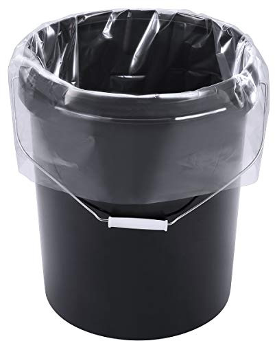 Xsourcer 5 Gallon Bucket Liner Bags for Marinating and Brining, Food Grade, BPA Free, Extra Heavy Duty Leak Proof, Great for Food Storage, 4Mil, Pack of 12