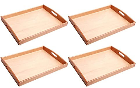 LOVIVER 4 / Set Montessori Tabletts Perlen Kinderspielzeug Aufbewahrungshalter Für Den Frühen Unterricht