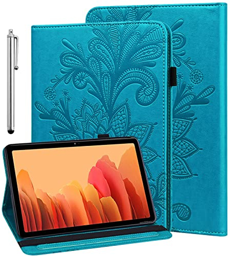 GLANDOTU Hülle für Samsung Galaxy Tab A6 10.1 2016 SM-T580/T585 Flip Cover PU Leder Case, Blau