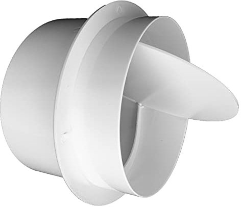 Raccordo Ø 80 Mm con Valvola di Non Ritorno per Tubo di Ventilazione Condotto E Sistema di Estrazione. Impedisce Il Ritorno del Fluido Circolante.