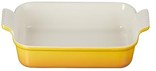 Le Creuset Héritage Plat Rectangulaire, Céramique, 26 cm, 2.4 L, Nectar, 71102266720001