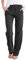 Yuson Girl Women's Trousers Elasticated Waist Casual Work Pants Ladies Lightweight Sports Trousers with Drawstring Comfy Cotton Linen Pants with Pockets Black