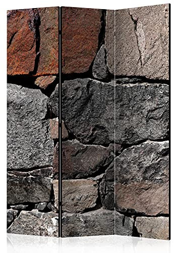 murando - Paravent intérieur Acoustique 135x172 cm - Séparateur de pièce avec Isolation phonique, Panneau insonorisant pour Bureau -Fond de Texture de Mur de Pierre f-B-0097-z-b
