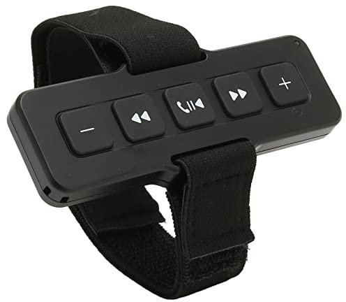 Bluetooth-knappfjärrkontroll för IOS och Android, Wearable Touch Smartphone Controller, IPX4 Vattentät och Stor Knapp, för Bilratt, Samtal, Ljud och Kamera