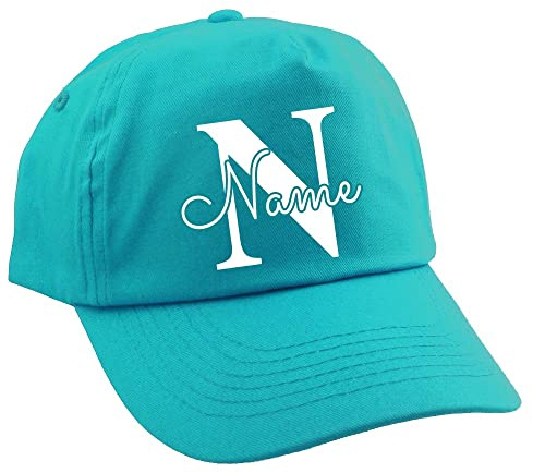 Elefantasie Personalisierte Cap für Kinder Baseball Kappe mit Name oder Wunschwort Bedruckt für Jungen und Mädchen Buchstabe