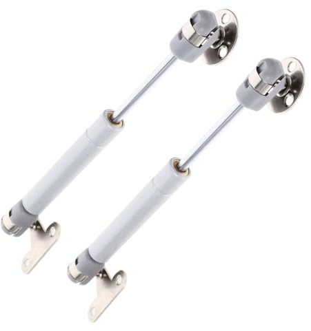 CIYODO 2 Stück 8 Scharniere Schranklift Soft Close Schranktür Dämpferscharnier Für Spielzeugtruhe Gasdruckfedern Für Schränke Aluminiumrahmen Tür Luftstange Zubehör Abdeckung Heben