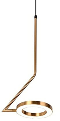 Modern Pendelleuchte Nordic Light Luxus DIY Kronleuchter Kreative Einfache LED Pendelleuchte Höhenverstellbare Minimalistische Linie Kreis Hängelampe for Esszimmer Schlafzimmer Nacht Café Dekoration (