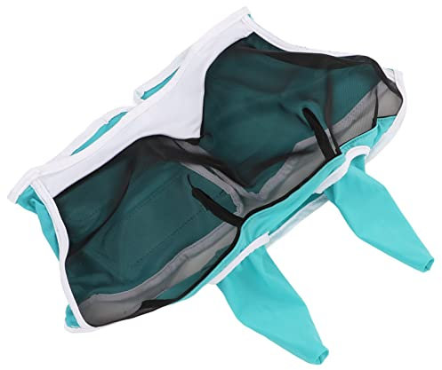 Pferde-Augenmaske, Hochelastischer Satin, Netzmaterial, Pferde-Fliegenmaske mit Ohrennetz, Abnehmbare Pferde-Fliegenmaske für Pferde (S)