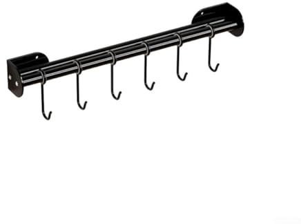 Porte-ustensiles de cuisine, barre porte-serviettes de salle de bain, support mural, organisateur pour suspendre casseroles et poêles (40 cm)