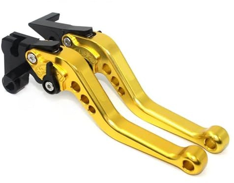 FULUSIC Leve Freno E Frizione per Moto per Kawasaki per Z750 per Z 750 2004 2005 2006 Accessori Moto Alluminio Brevi Leve Freno Frizione Leva Frizione Moto(E)