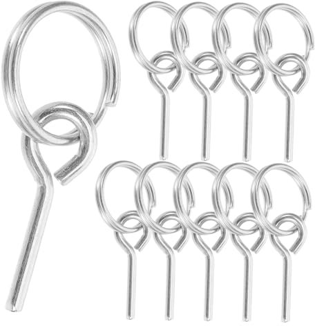 AUTSUPPL Zeltverbindungsstifte 10 Stück Fiberglasstangen Metall Nadelringe Für Campingzelt Zubehör Tragbar Einfach Montierbar Outdoor Camping