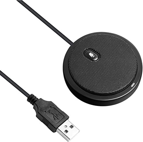 WELLDOER Omni-directional Condenser Microphone Mic For Meeting Business Conference Computer Laptop PC Voice Chat Video Games Live