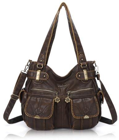 Angel Kiss Tasche Damen Handtasche weiches Taschen Schultertasche Henkeltaschen Umhängetaschen Tragetasche Tote Shopper Groß Hobo Tasche Viele Fächer tolle tasche für Frauen