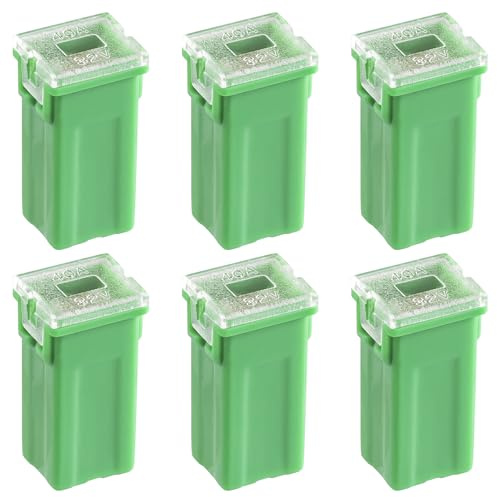 ALLECIN 40A Blocksicherung Hohem Profil 40Ampere Tall Standard Profile Box Shaped Fuse Auto Sicherungen Hochprofil KFZ Sicherung für LKW PKW (Packung mit 6 Stück)